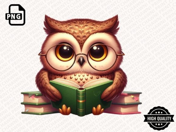 Download Cute Animal Reading Book Clipart PNG - Premium Resources