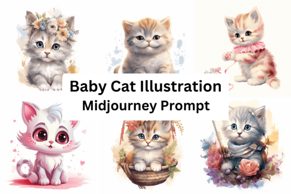 Download Midjourney Prompt for Cat Illustration - Illustration Collection