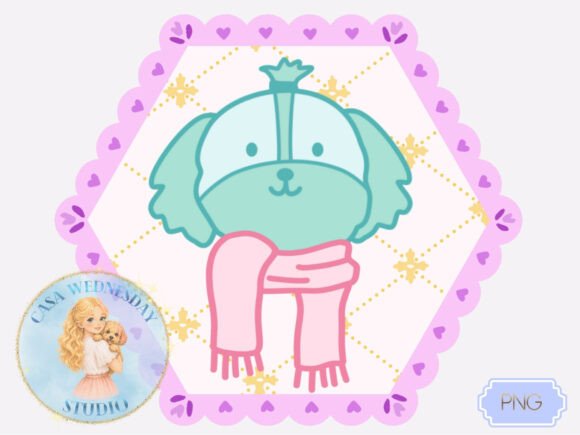 Download Pastel Puppy Frame Clipart PNG - Pastel Collection