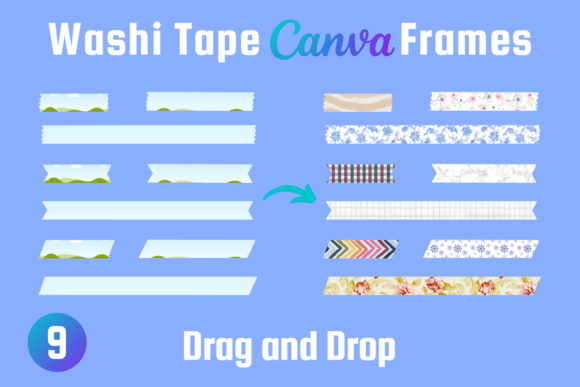 Download Washi Tape Canva Frame Template - Premium Resources