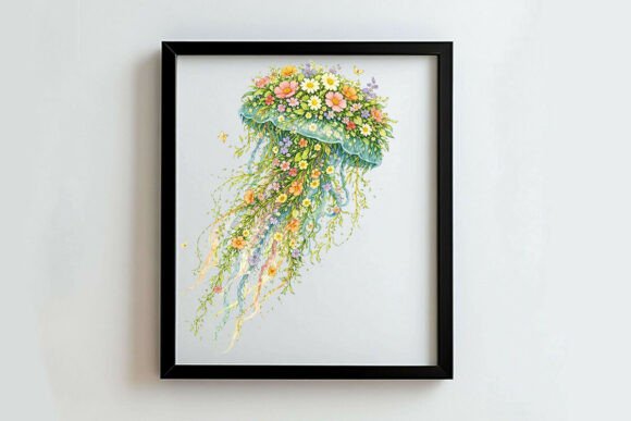Download Floral Jellyfish Illustration - Illustration Collection