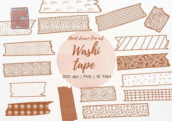 Download Washi Tape Hand Drawn Clipart Bundle - Premium Bundle